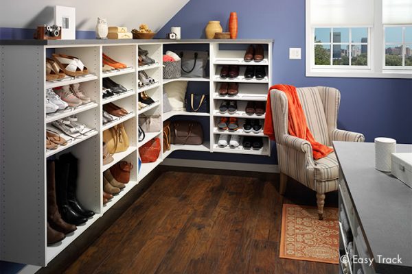 Open Shoe Cabinet | Closet Systems & Storage Solutions | Hannapel