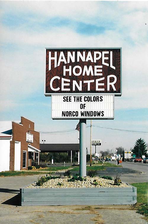 Old Hannapel Signage | Kitchen and Bath | Michigan