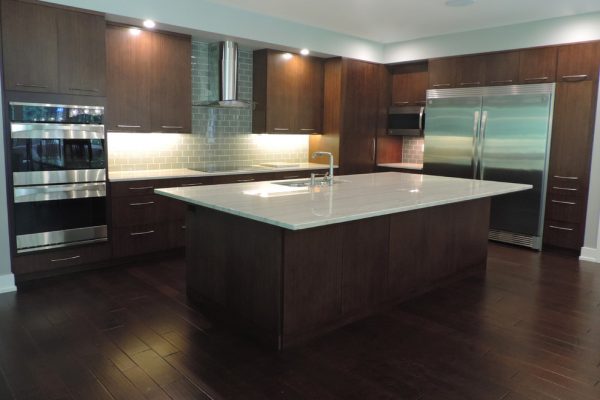 Contemporary Dark Wood Kitchen | Kitchen Cabinet Doors | Michigan