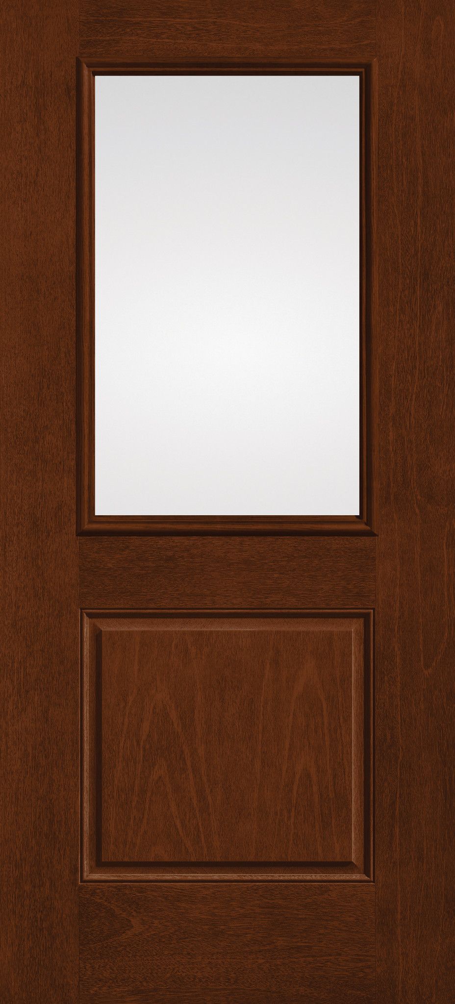 One Panel Mahogany – Half-Lite