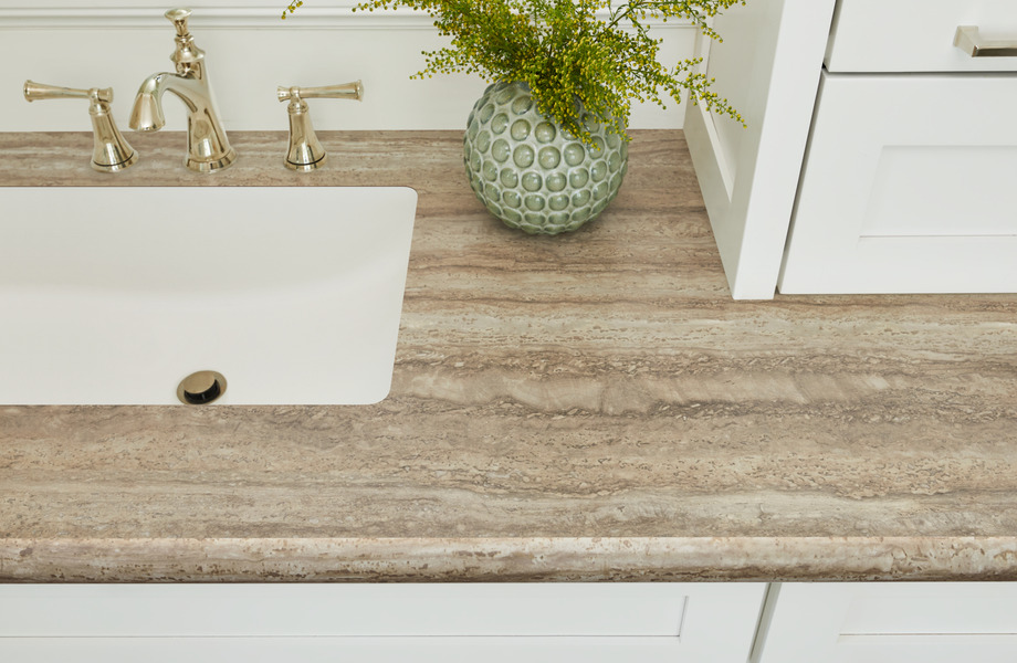 Hazelnut Travertine Countertops