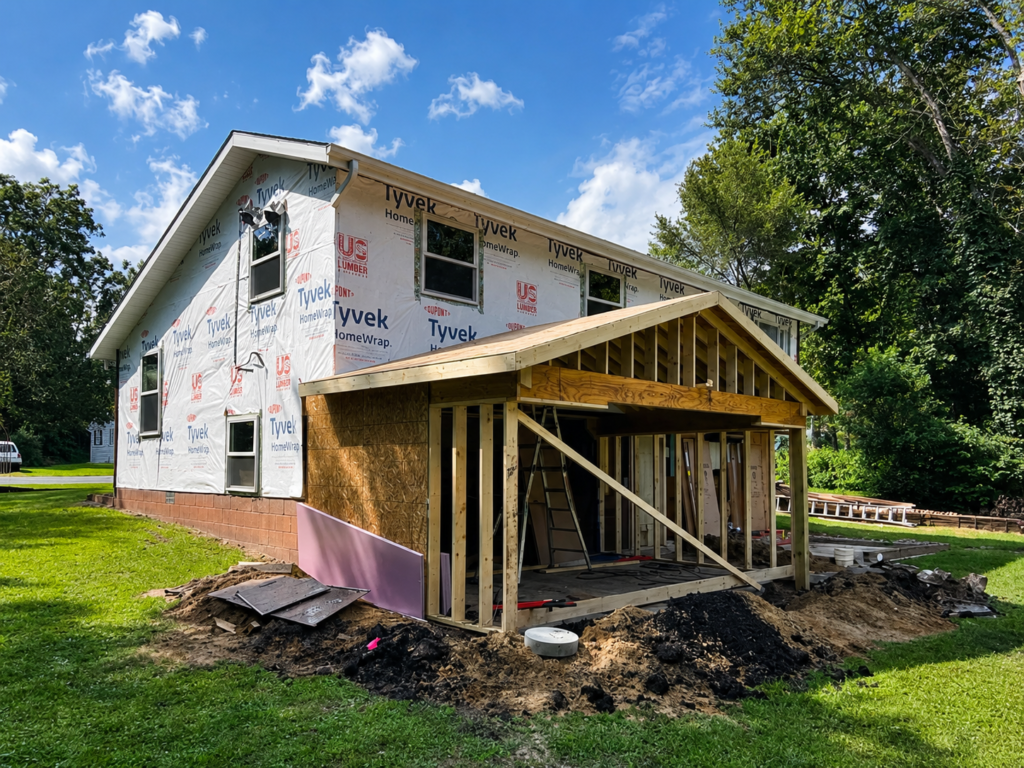 Before: Addition, a whole-home project planned by Brennan Hannapel at Hannapel's Portage showroom