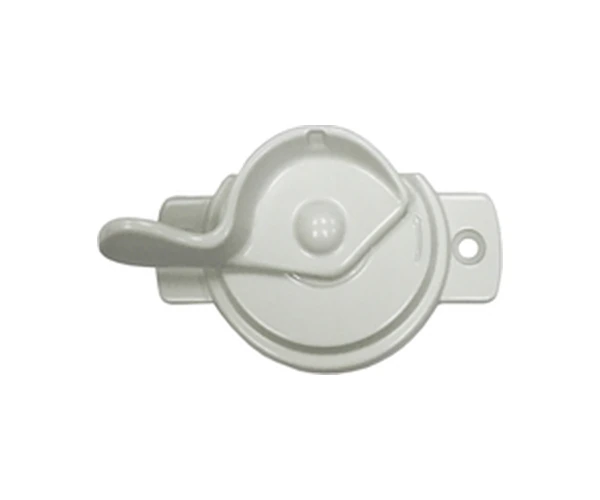 Andersen A-Series lock in White — A-Series · double-hung