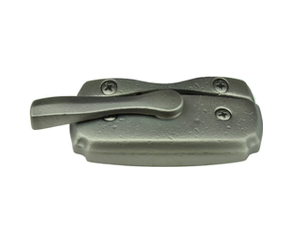 Andersen Estate lock in Distressed Nickel — 400 Series · double-hung