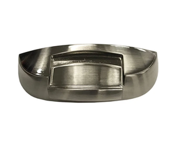 Andersen Slim Line lock cover in Satin Nickel — 100 Series · single-hung / gliding