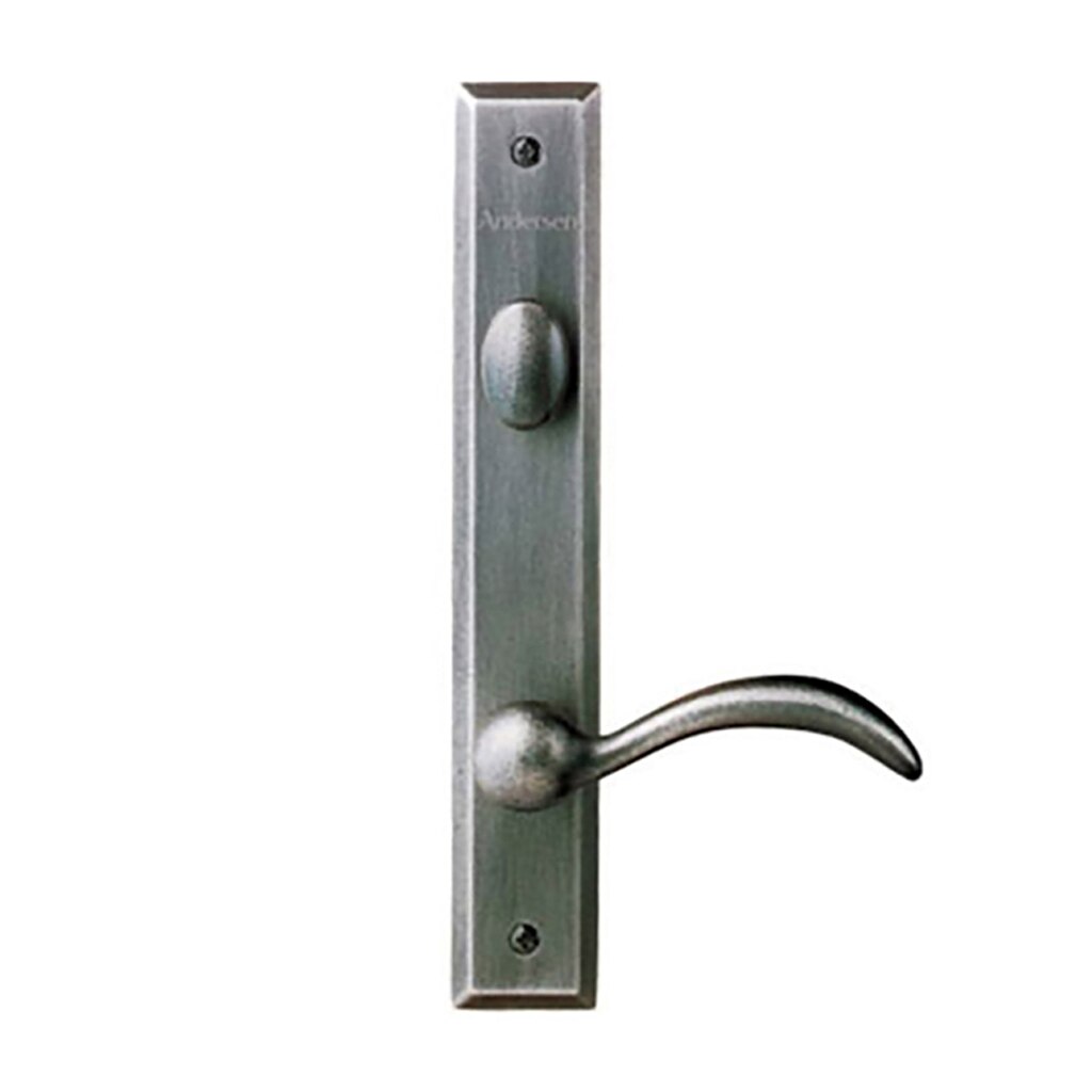 Andersen Yuma assembled hardware in Distressed Nickel — 200 Series, 400 Series, A-Series & E-Series · hinged