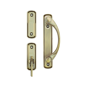 Andersen Newbury assembled hardware in Antique Brass — 200 Series, 400 Series, A-Series & E-Series · gliding