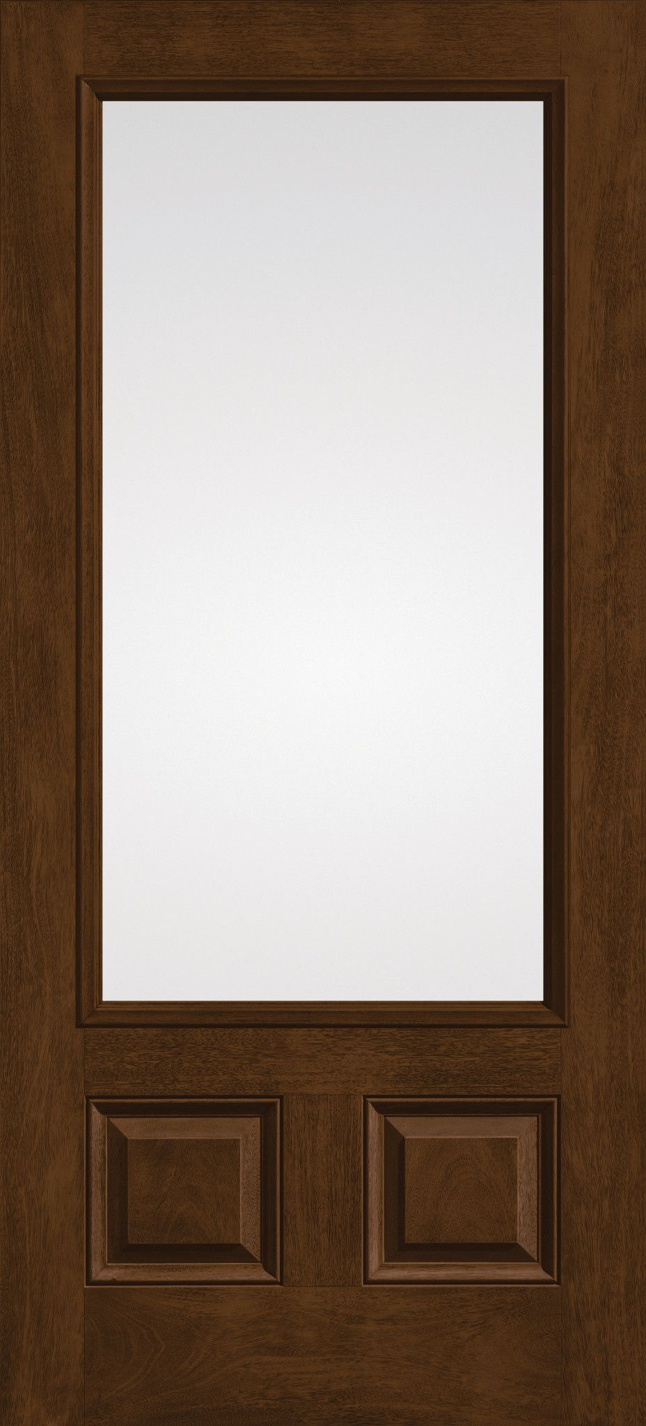 Classic Craft Mahogany three-quarter-lite two-panel door