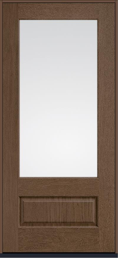 Classic Craft Mahogany three-quarter-lite Shaker door