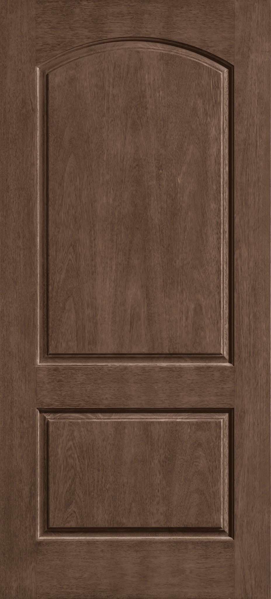 Classic Craft Rustic mahogany soft-arch door