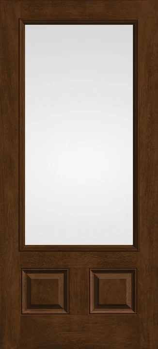 Classic Craft Mahogany three-quarter-lite two-panel door