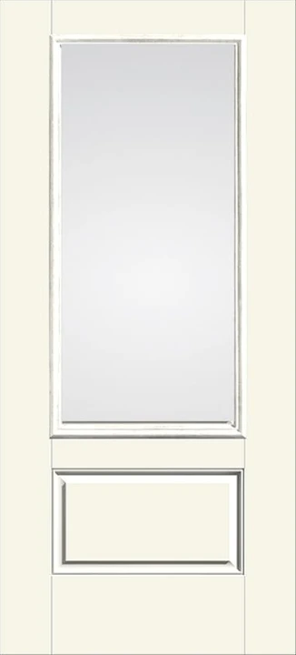 Smooth-Star three-quarter-lite one-panel door