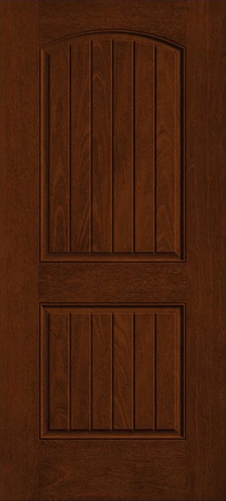 Fiber-Classic Mahogany 2 panel plank soft-arch