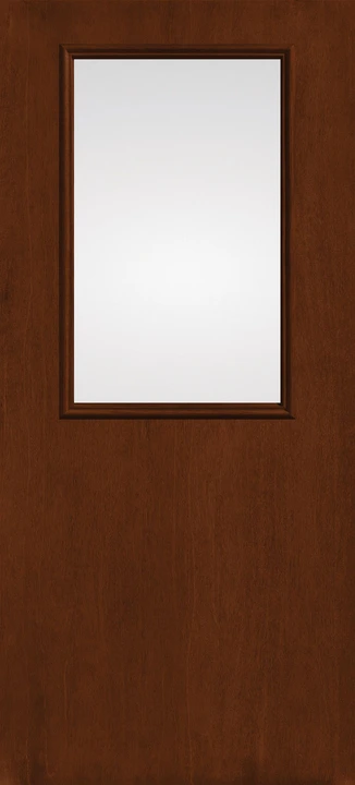 Fiber-Classic Mahogany half-lite flush