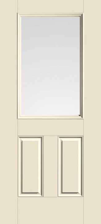 Smooth-Star half-lite two-panel door