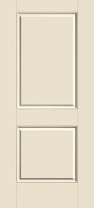 Smooth-Star two-panel square-top door