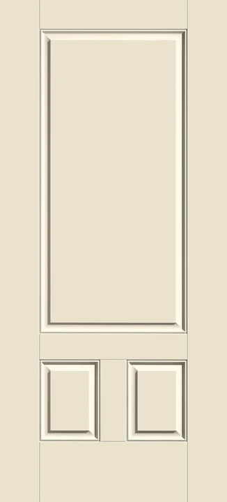 Smooth-Star three-panel square-top door