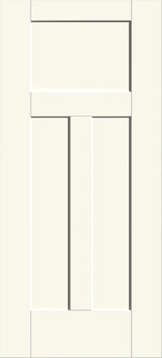 Smooth-Star two-panel Craftsman Shaker door
