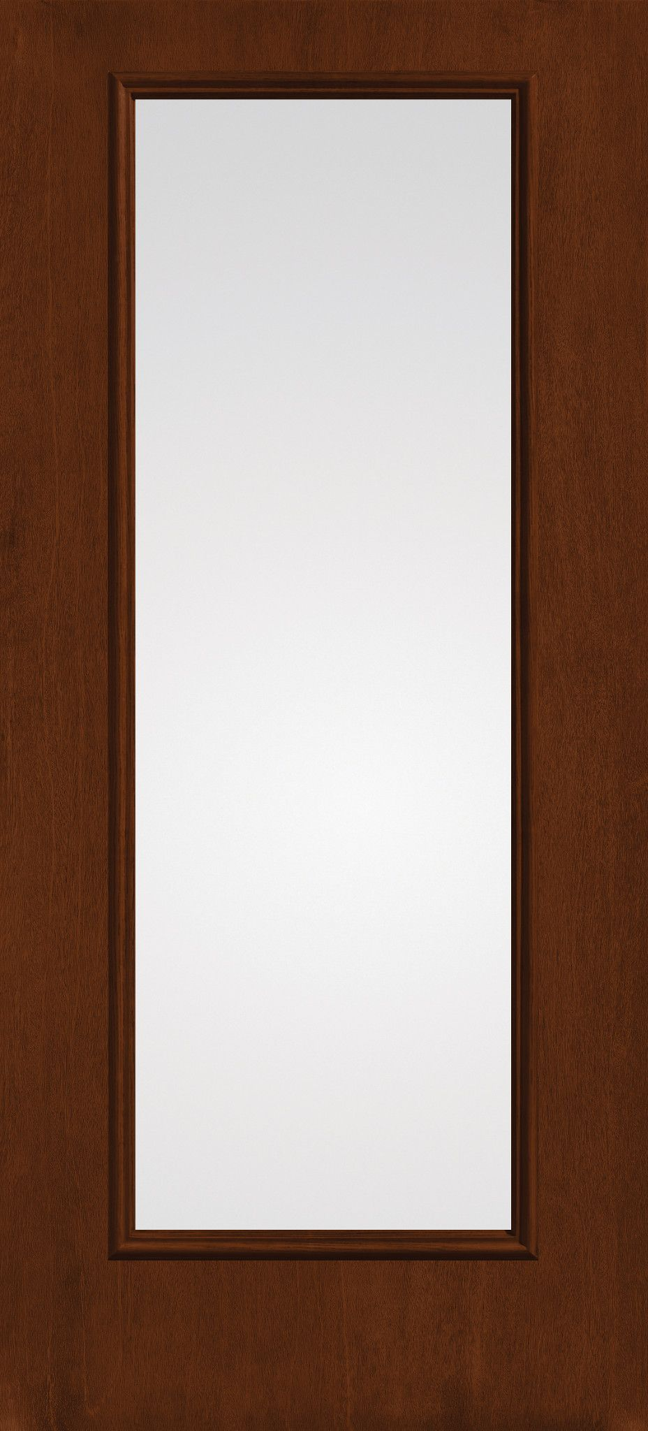 Fiber-Classic Mahogany Full Lite Flush