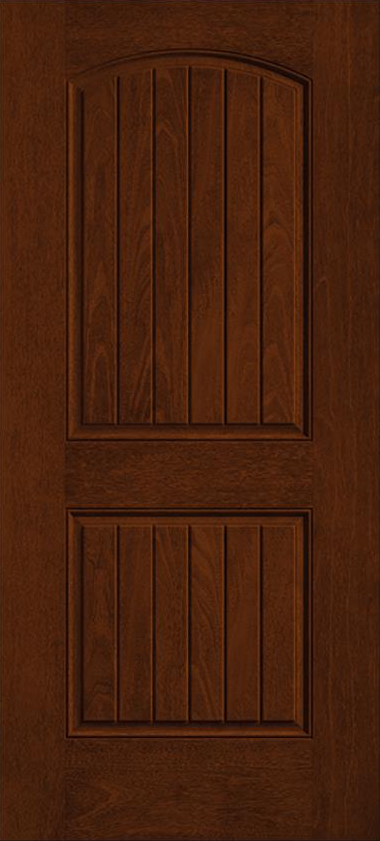 Fiber-Classic Mahogany 2 Panel Plank Soft Arch