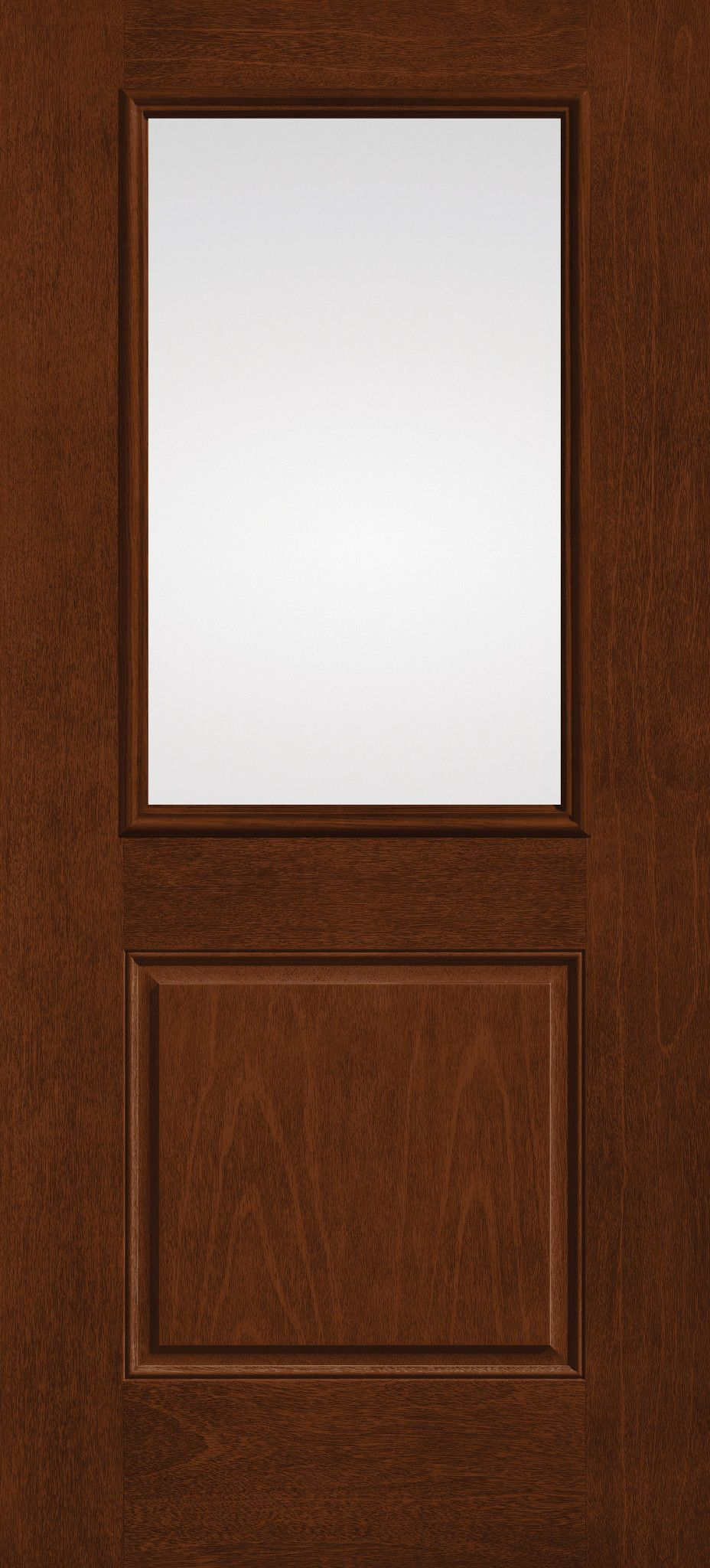 Fiber-Classic Mahogany Half Lite 1 Panel