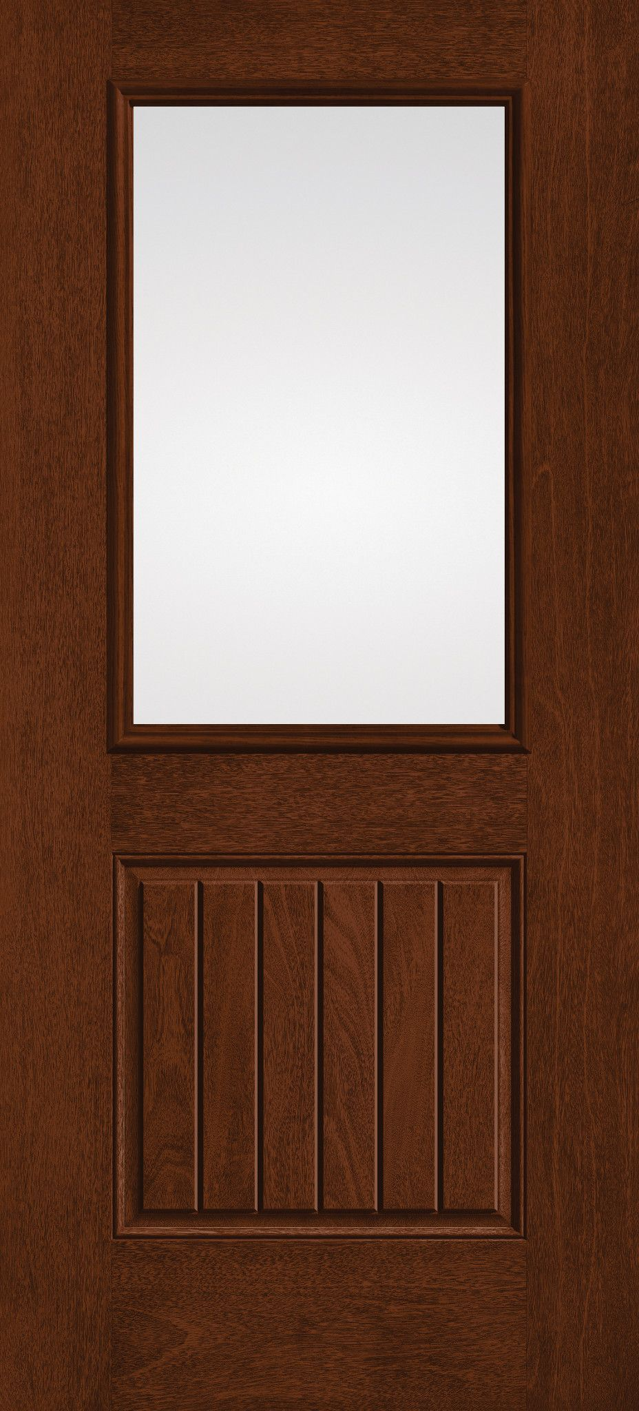 Fiber-Classic Mahogany Half Lite 1 Panel Plank