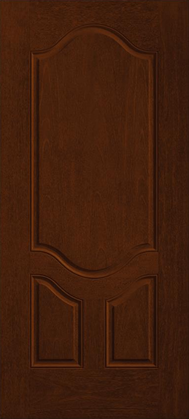 Fiber-Classic Mahogany 3 Panel Scroll