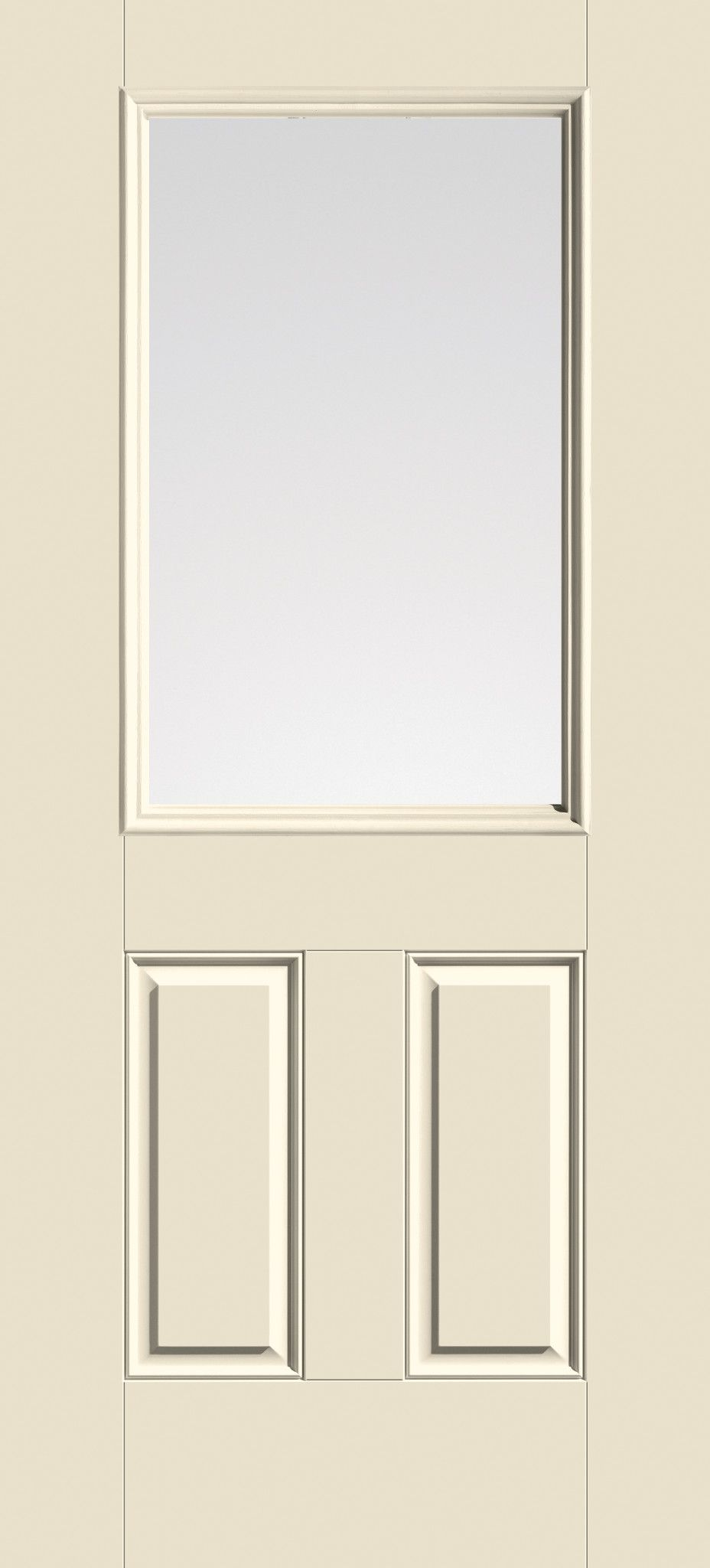Smooth-Star Half Lite Two-Panel Door