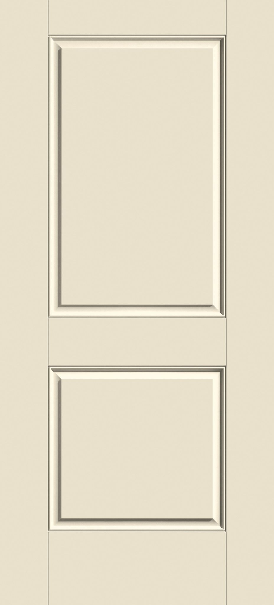 Smooth-Star Two-Panel Square-Top Door
