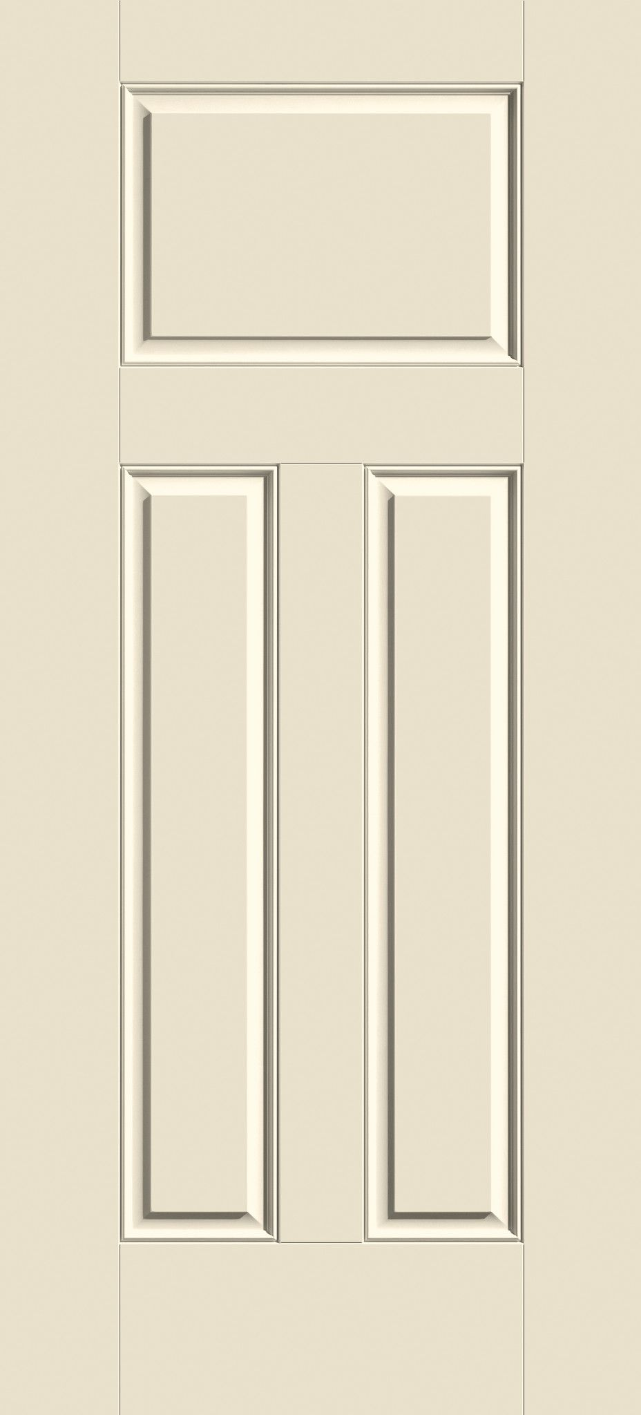 Smooth-Star Two-Panel Craftsman Door