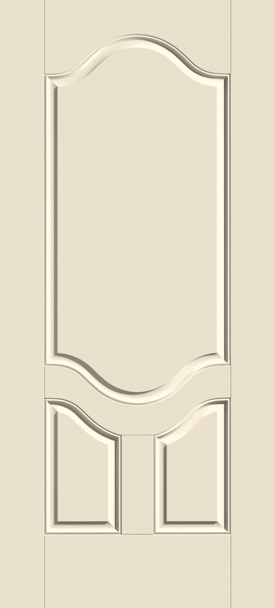 Smooth-Star Three-Panel Scroll Door