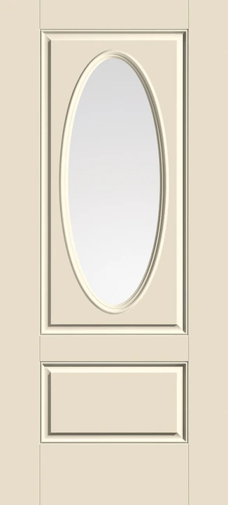 Smooth-Star captured Oval Glass door