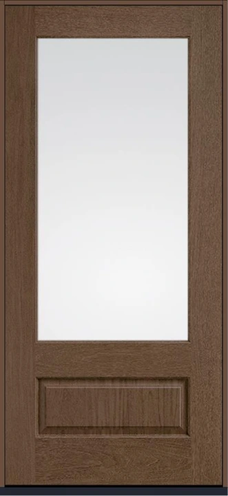 Classic Craft Mahogany three-quarter-lite Shaker door