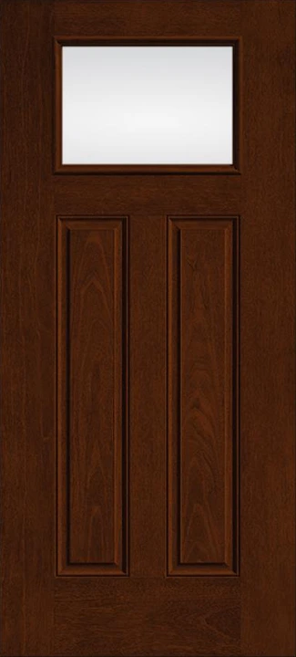 Fiber-Classic Mahogany Craftsman lite 2 panel