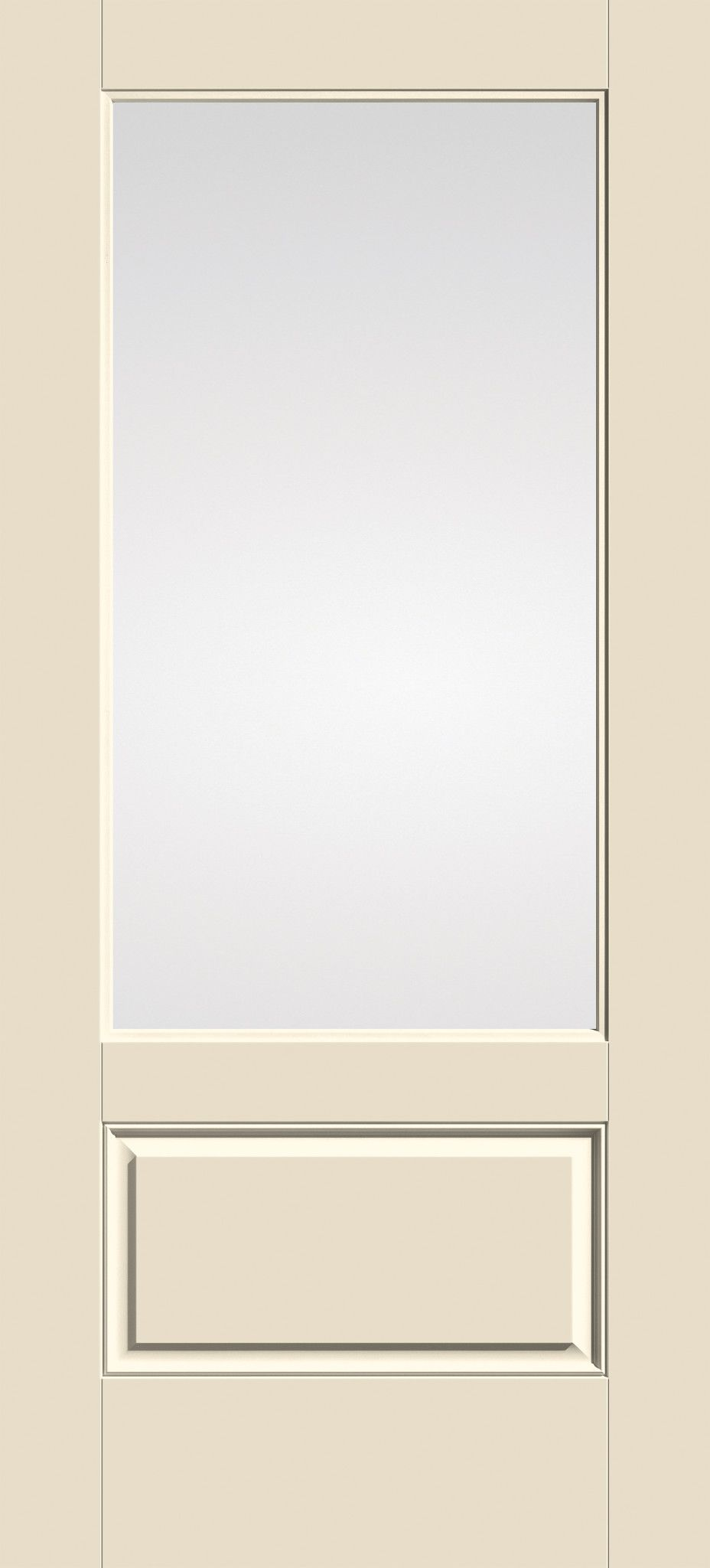 Smooth-Star Three-Quarter Lite Flush-Glazed Door