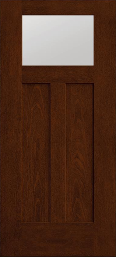 Mahogany Flushed Glazed Craftsman