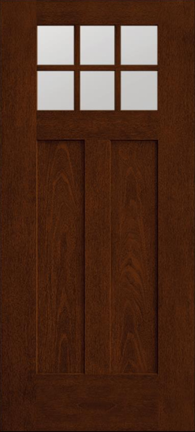 Mahogany Flushed Glazed Craftsman