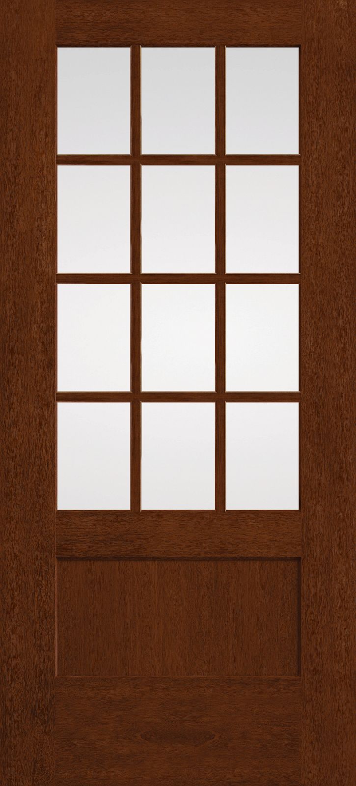 Mahogany 3/4 Lite Shaker – Clear