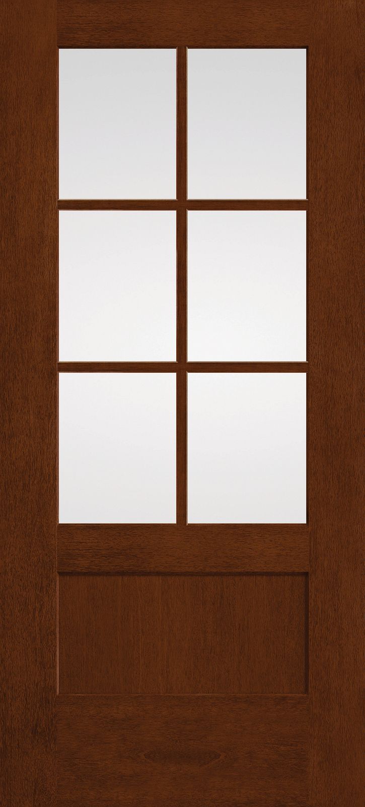 Mahogany 3/4 Lite Shaker – Clear