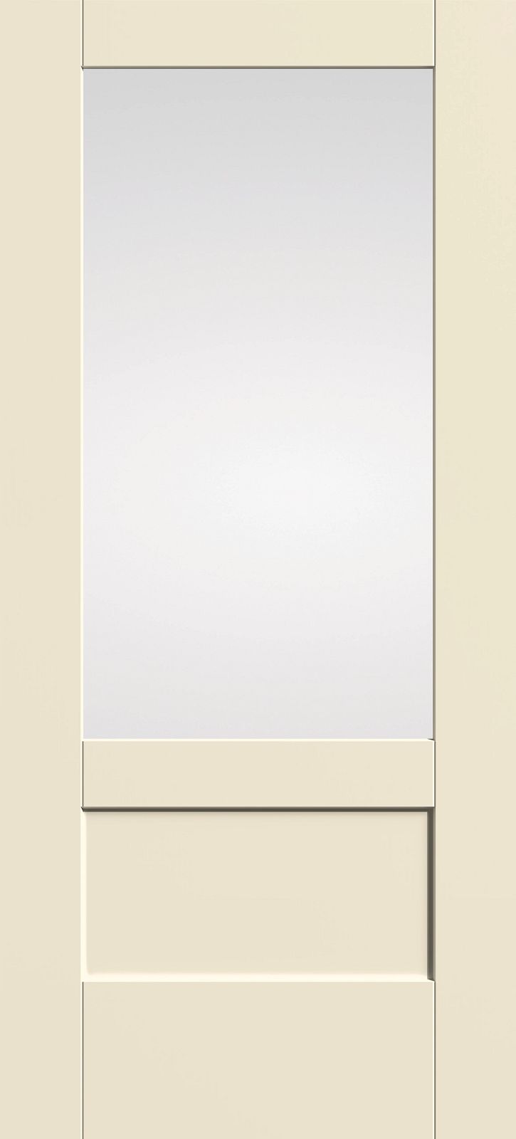 Smooth-Star three-quarter-lite Shaker door
